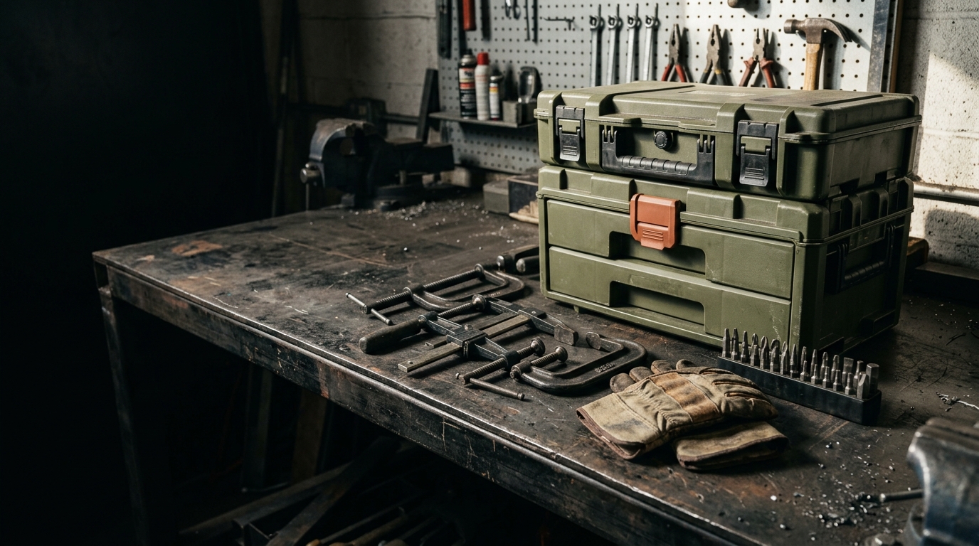 Olive modular tool storage and workshop accessories